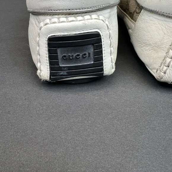 Gucci sneakers signature logo design Beige and cream Size 10.5-  11 - Picture 8 of 10